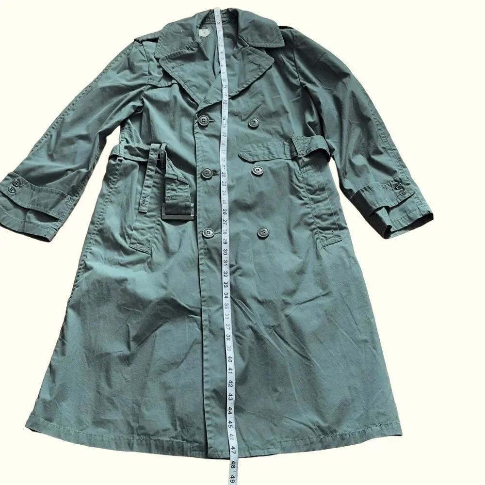 Rolane Sportswear, INC Vintage Men’s Military Trench Coat Army Green Size 36R
